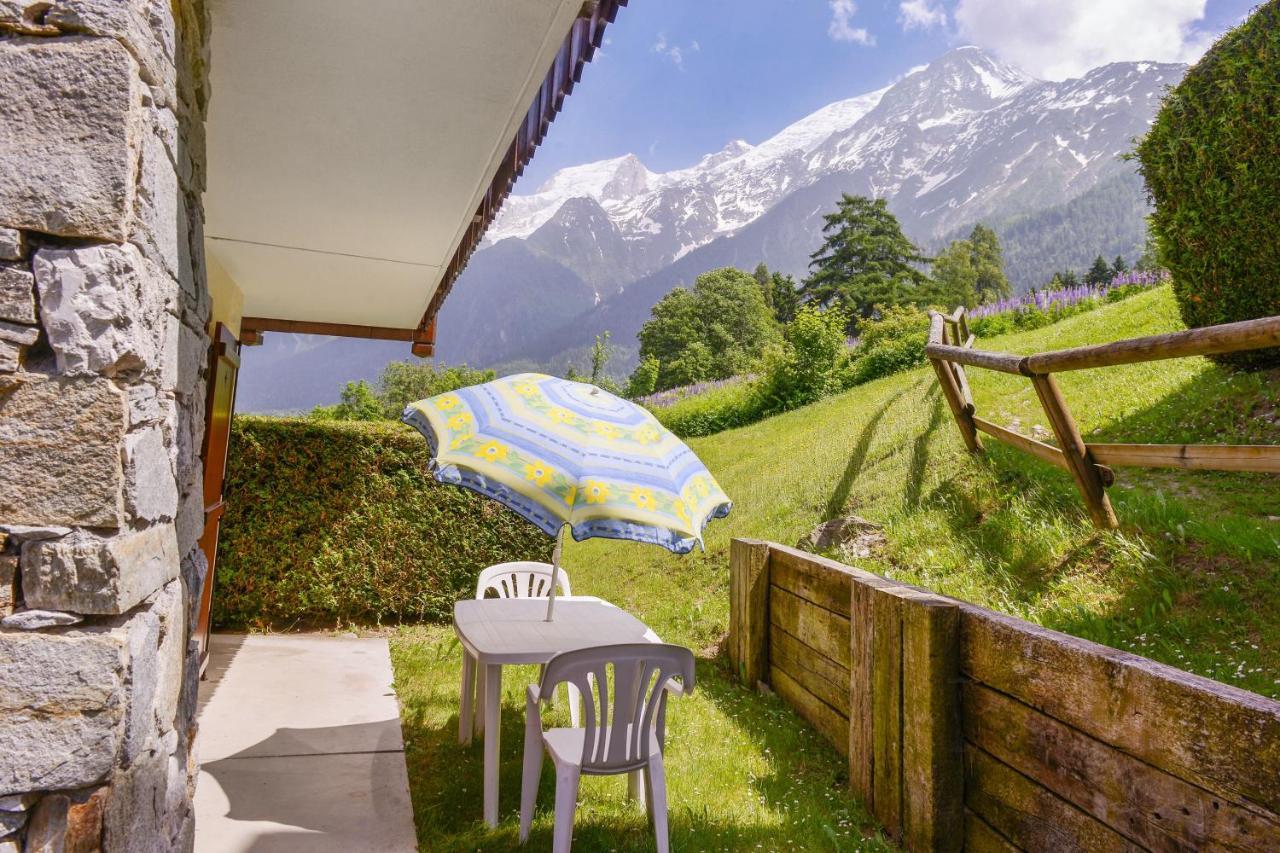 Appartement Chaleureux Les Houches 29 M² Piscine Partagee Экстерьер фото