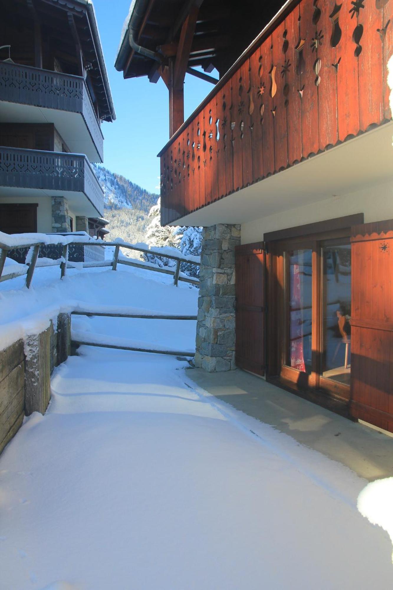Appartement Chaleureux Les Houches 29 M² Piscine Partagee Экстерьер фото